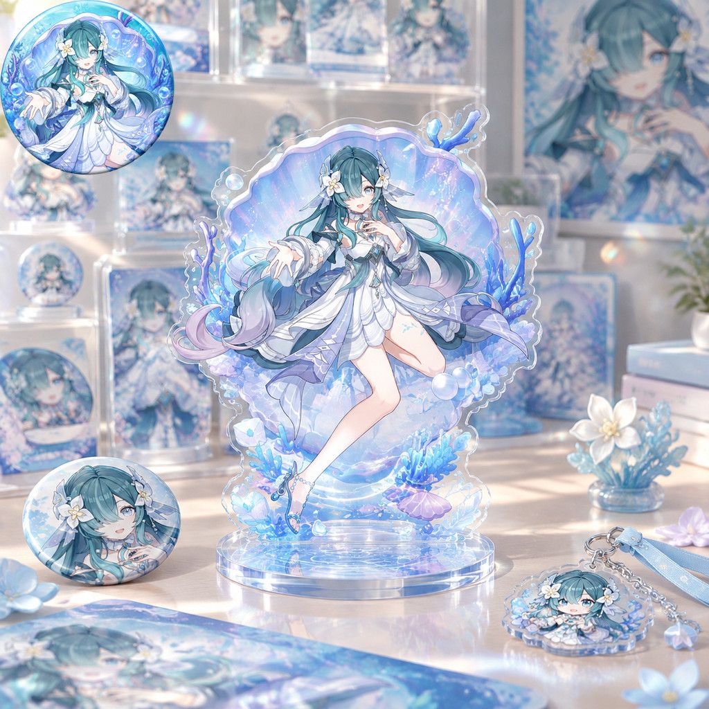 Supply Event - Anime-Charakter Genshin Impact Vodyanitsa Brosche Acryl-Ständer