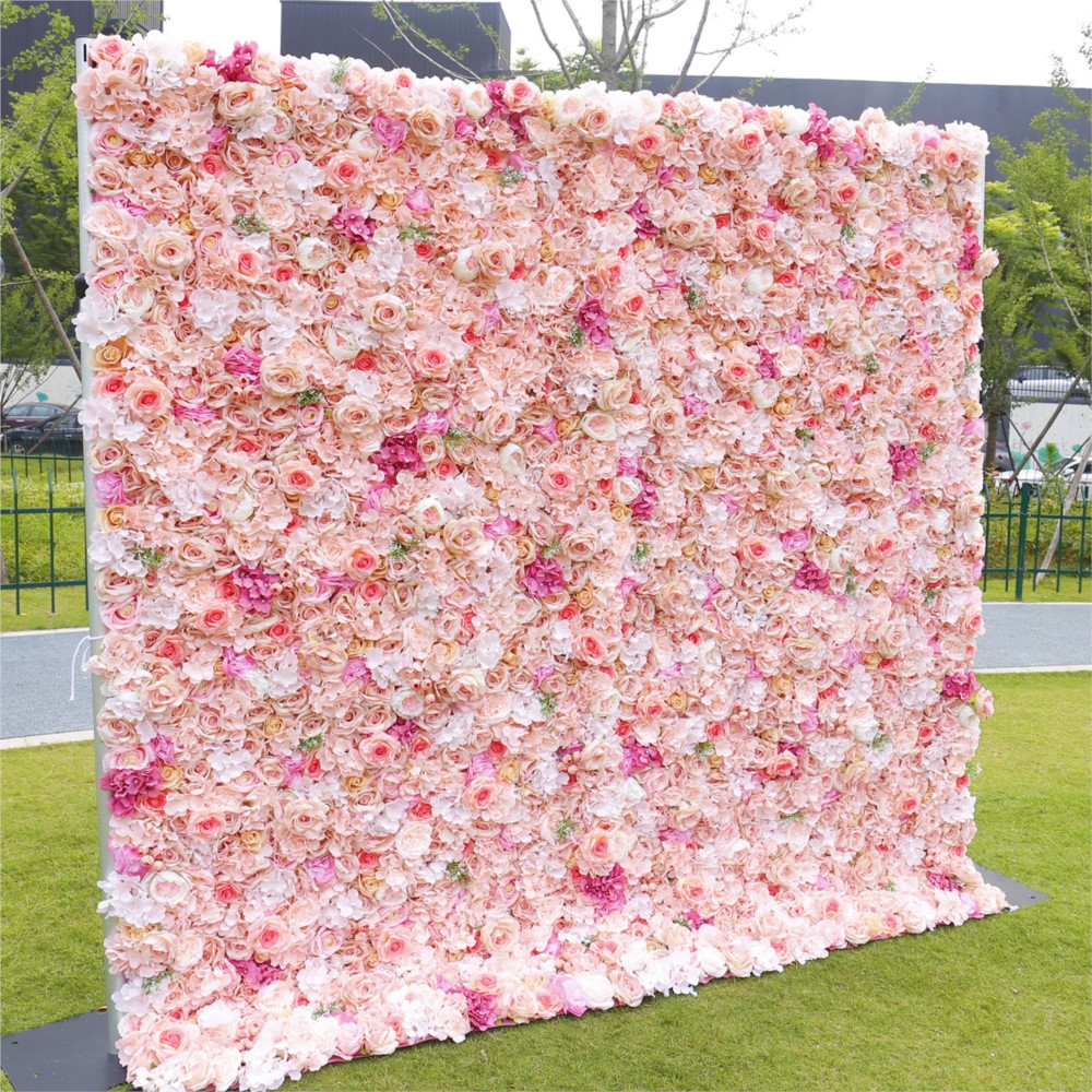 Uflower Rosa Rosen-Hortensien  – Flower Wall Panel Bewertung und Preis