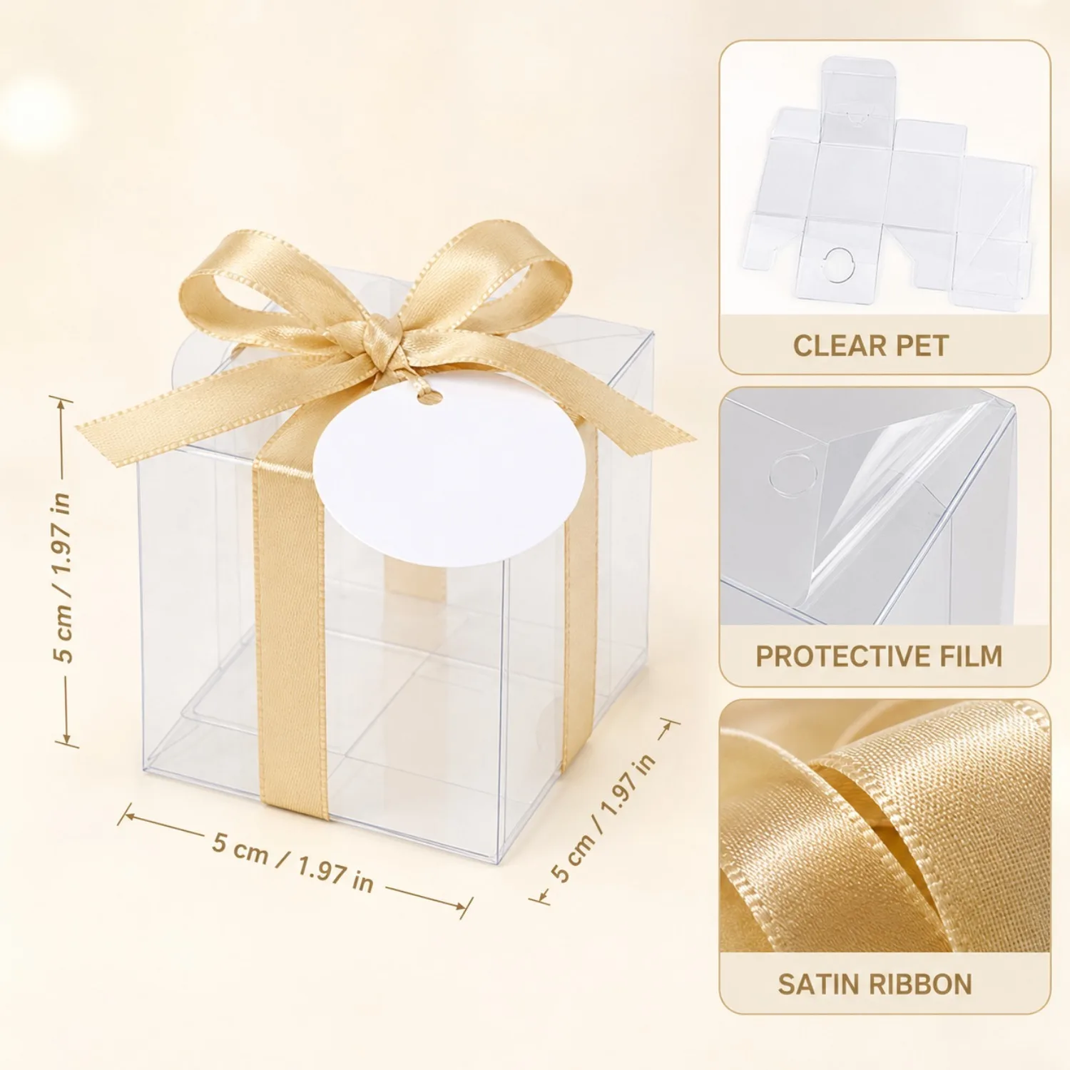 20/50 transparente Geschenkbox – Event Party Box Bewertung und Preis