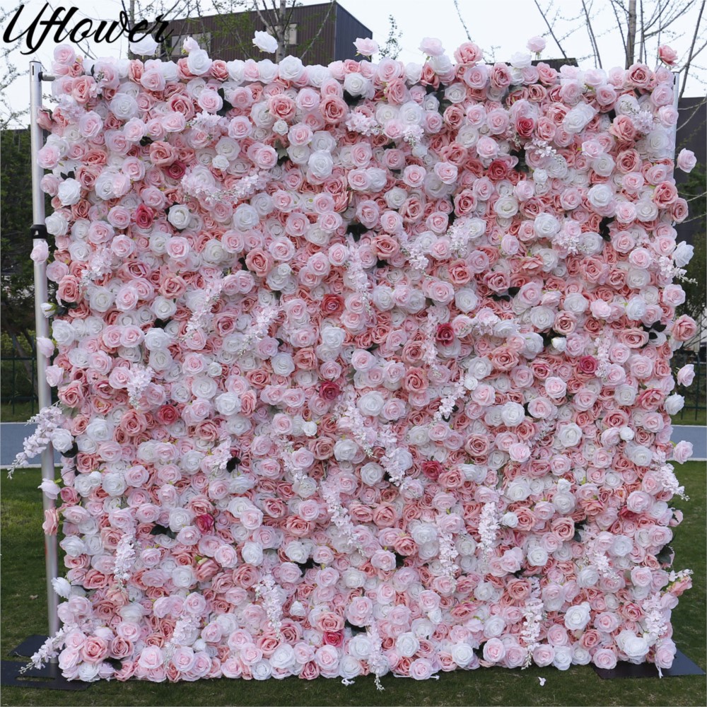 Uflower 5D Rosa-Weiß Rosenstof – Flower Wall Panel Bewertung und Preis