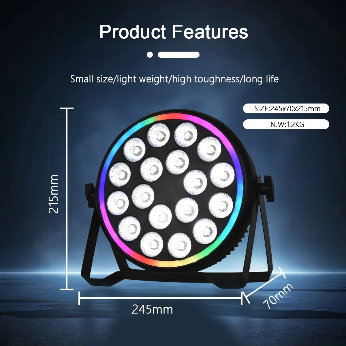 180W RGBW 4-in-1 LED Par-Schei – Event & Party Supply Photos Bewertung und Preis